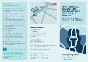 Psychological Counselling for individuals, couples and families