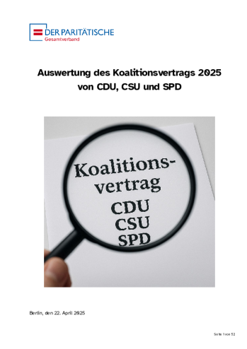 Paritätischer Gesamtverband_Auswertung Koalitionsvertrag (PDF-Dokument)