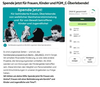 GoFundMe-Spendenaktion