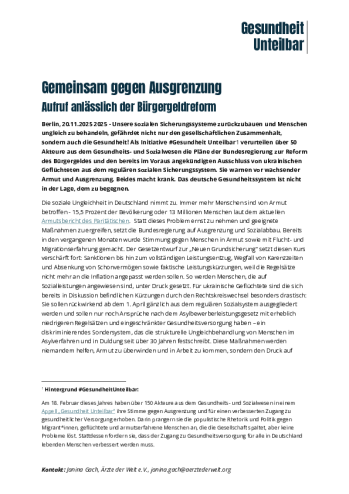 Hier findet sich der vollständige Appell