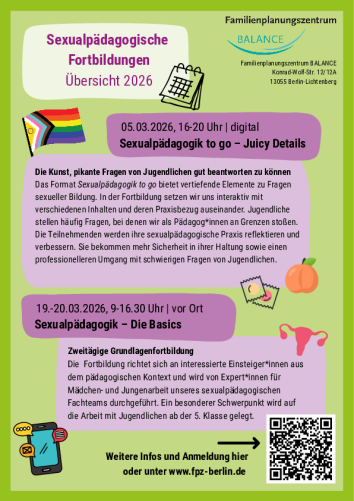 Fortbildungen 1. Halbjahr 2026 Übersicht