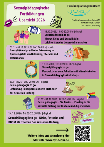 Fortbildungen 2. Halbjahr 2026 Übersicht