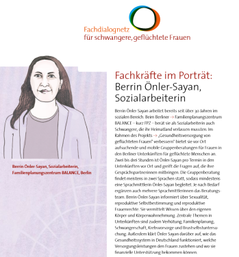Interview mit unserer Mitarbeiterin Berrin Önler-Sayan beim „Fachdialognetz für schwangere, geflüchtete Frauen“