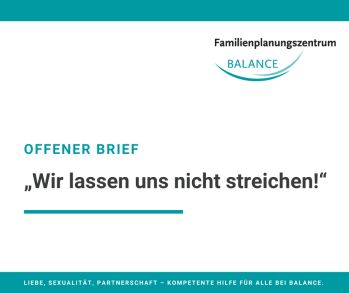 Offener Brief: Wir lassen uns nicht streichen!