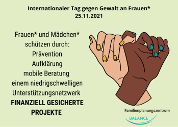 Internationaler Tag gegen Gewalt an Frauen*